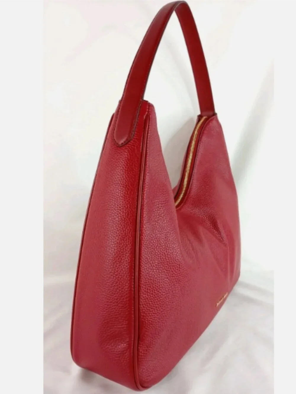 Michael Kors Nayla Medium Pebbled Leather Shoulder Bag Cherry *BAG ONLY*